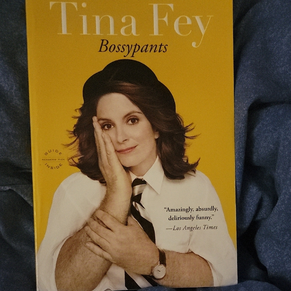 Yellow and Black Book Cover with Thoughtful Pose